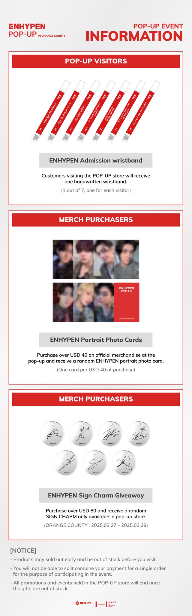 enhypen POP-UP IN ORANGE COUNTY スウェット walk the line hoodies are back for a limited time