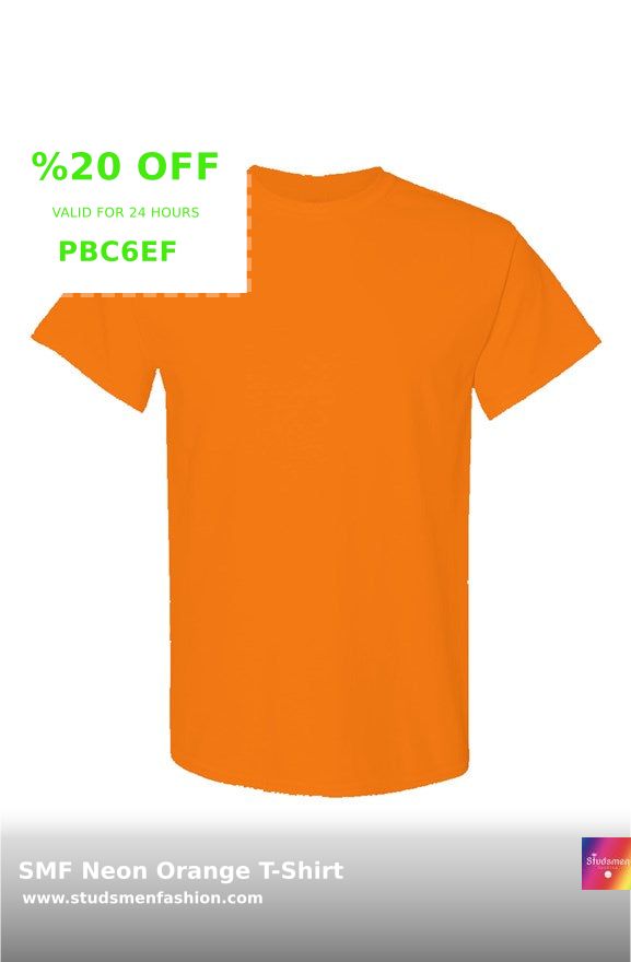 StudsmenFashion's tweet image. Turn heads and stay safe with our SMF Neon Orange T-Shirt! 🌟 Super bright, ANSI compliant, eco-friendly, and comfy with a classic fit. 🚨 Perfect for those who dare to shine! Order yours today for just $19.99! 💥 studsmenfashion.com #SafetyStyle #EcoFriendlyFashion