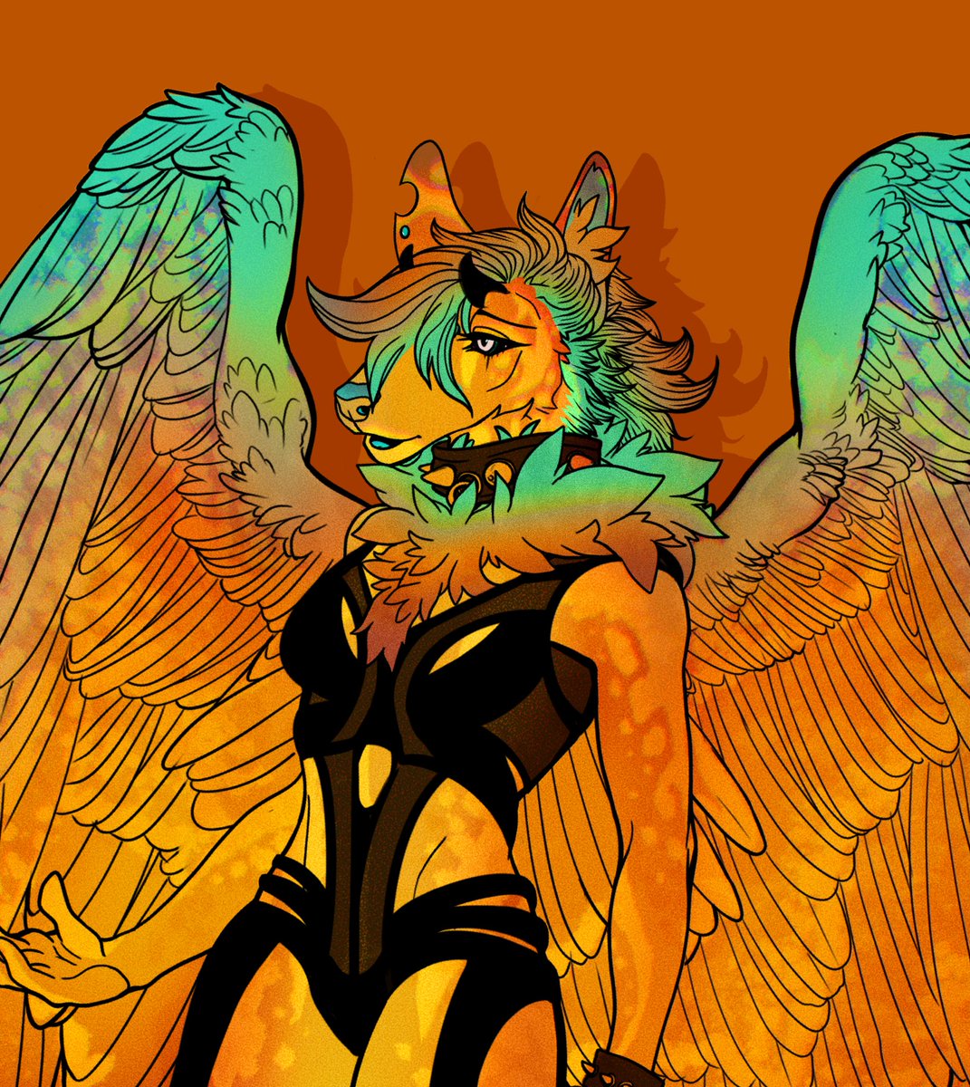 DarlingDefiant's tweet photo. Got an adoptable in the works! This lovely lass is a sunset over water inspired hybrid, I can’t wait to finish the outfit and page!

🌅🩵🌊Do you like it so far?🌊🩵🌅 https://t.co/JYYCIU7UUY