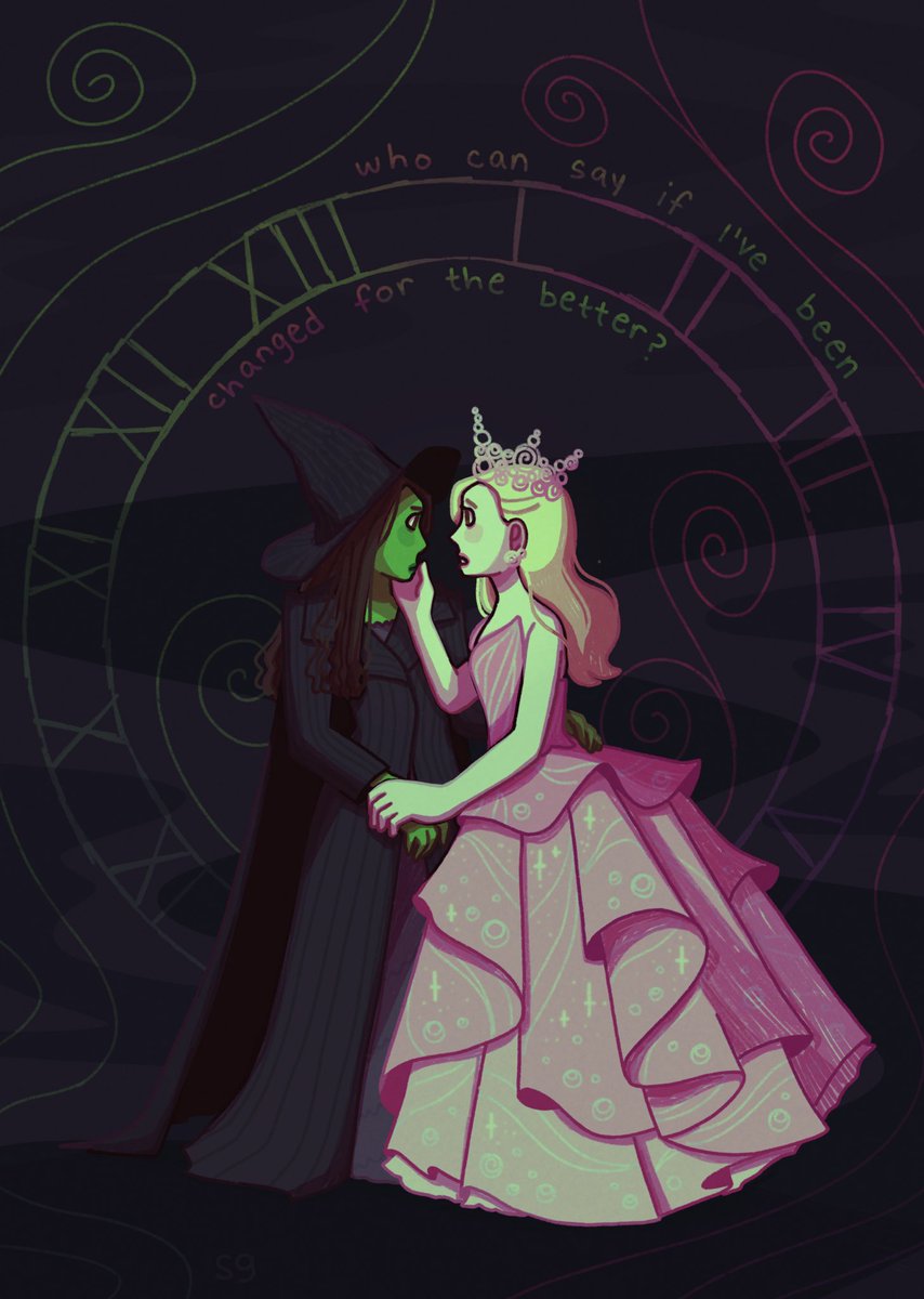 thespookytoad's tweet image. pleeease let it be november already 🙏 #wicked #WickedFanArt #gelphie