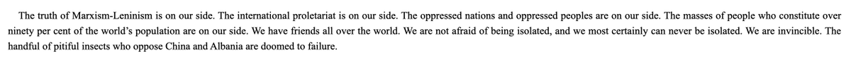 vjhakfa's tweet image. the handful of pitiful insects who oppose China and Albania are doomed to failure