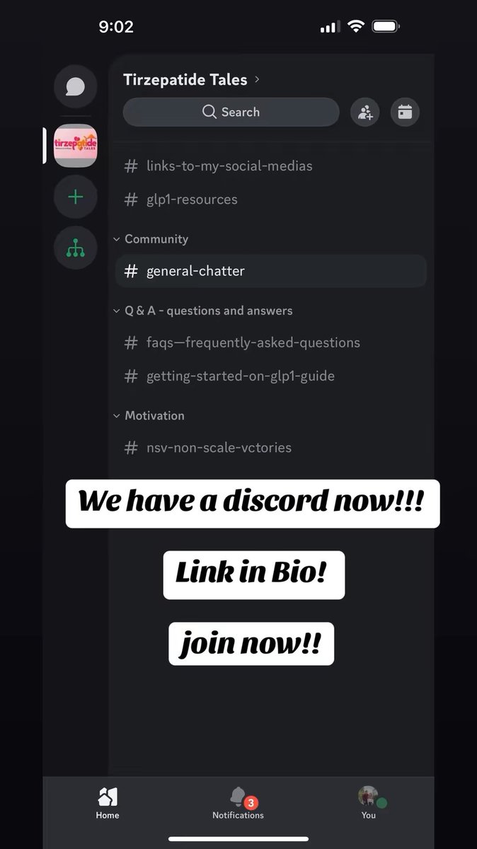 TirzepatideTale's tweet image. Tirzepatide fam… we’re officially on Discord!!!
Looking for support, motivation, tips, and real-talk from people who get it?
Come hang out with us in the Tirzepatide Tales community!
Link in bio — we’d love to have you!
#tirzepatidetales #GLP1community #GLP1support