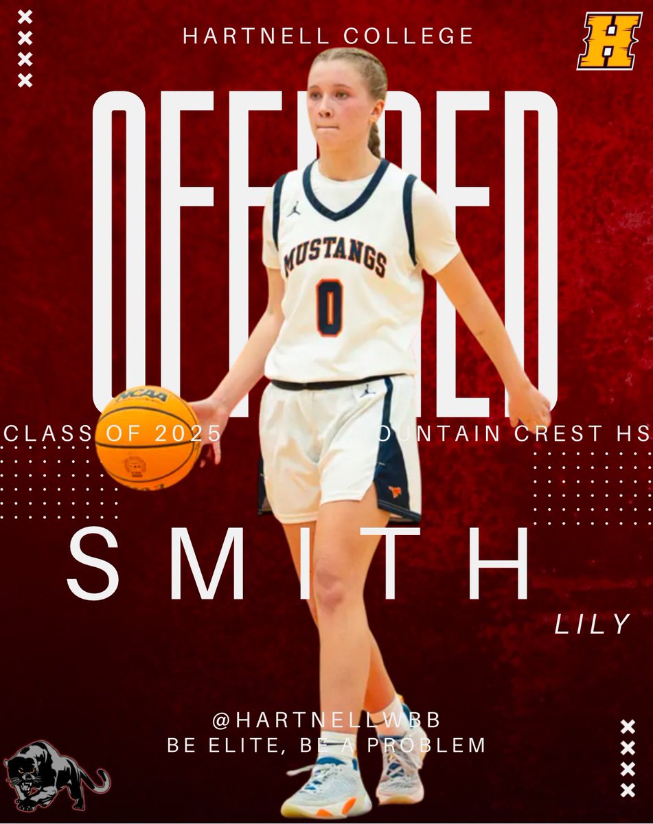 🚨 OFFER ALERT! 🚨
<a href="/LilySmith_0/">Lily Smith</a> has received an offer from <a href="/HartnellWBB/">Hartnell Women's Basketball</a> !