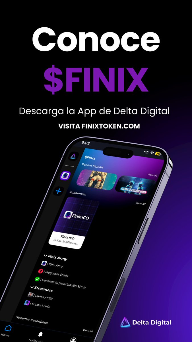 Finixtoken's tweet photo. 🚀 Descubre $FINIX – ¡El Futuro de las Inversiones Digitales! 
🔹 Únete a la revolución Finix y sé parte de la economía descentralizada.
🔹 Invierte, innova y crece con el ecosistema tecnológico más avanzado.
📲 ¡Descarga la App de Delta Digital ahora!
#Finix #Crypto #Blockchain https://t.co/F8gI0UghKm