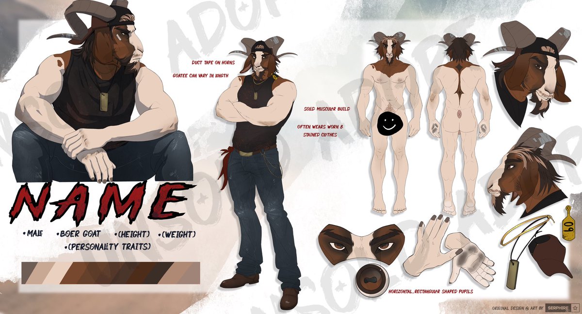 serphire's tweet photo. Goat adopt - OPEN
$2️⃣5️⃣0️⃣ usd flat price
Comes with full, editable PSD &amp; TH transfer!
PayPal via invoice, payment can be made within 48 hours after claiming 💕
RT’s very appreciated! I need money y’all 😭 https://t.co/v4fnluaIFH