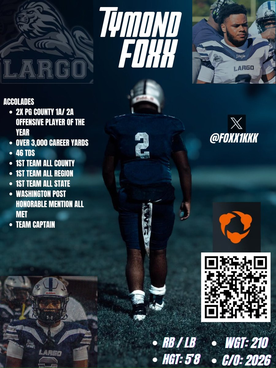 Derron Thomas (@coachthomaslhs) on Twitter photo If you need a dawg at RB in the 2026 class look no further then <a href="/Foxx1kkk/">Tymond Foxx</a> one of the most prolific rushers in the state of Maryland. If you need a dawg at RB in the 2026 class look no further then <a href="/Foxx1kkk/">Tymond Foxx</a> one of the most prolific rushers in the state of Maryland.