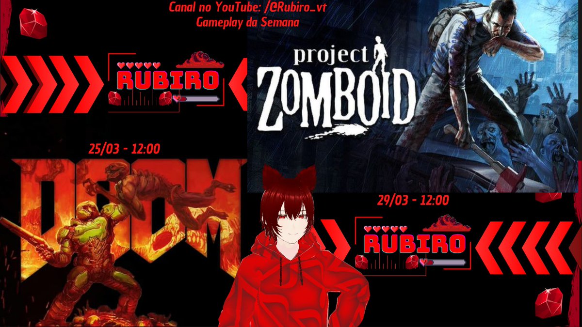 Rubiro_VT's tweet photo. 🎮 Gameplay da Semana 🎮

⚠️ Se inscreva no canal pra não perder essas gameplays⚠️

✨https://t.co/s4GabVXW7s✨

#gameplaybr #jogos #jogosptbr #vtuber #vtuberbr #Doom #projectzomboid https://t.co/SyG006RshM