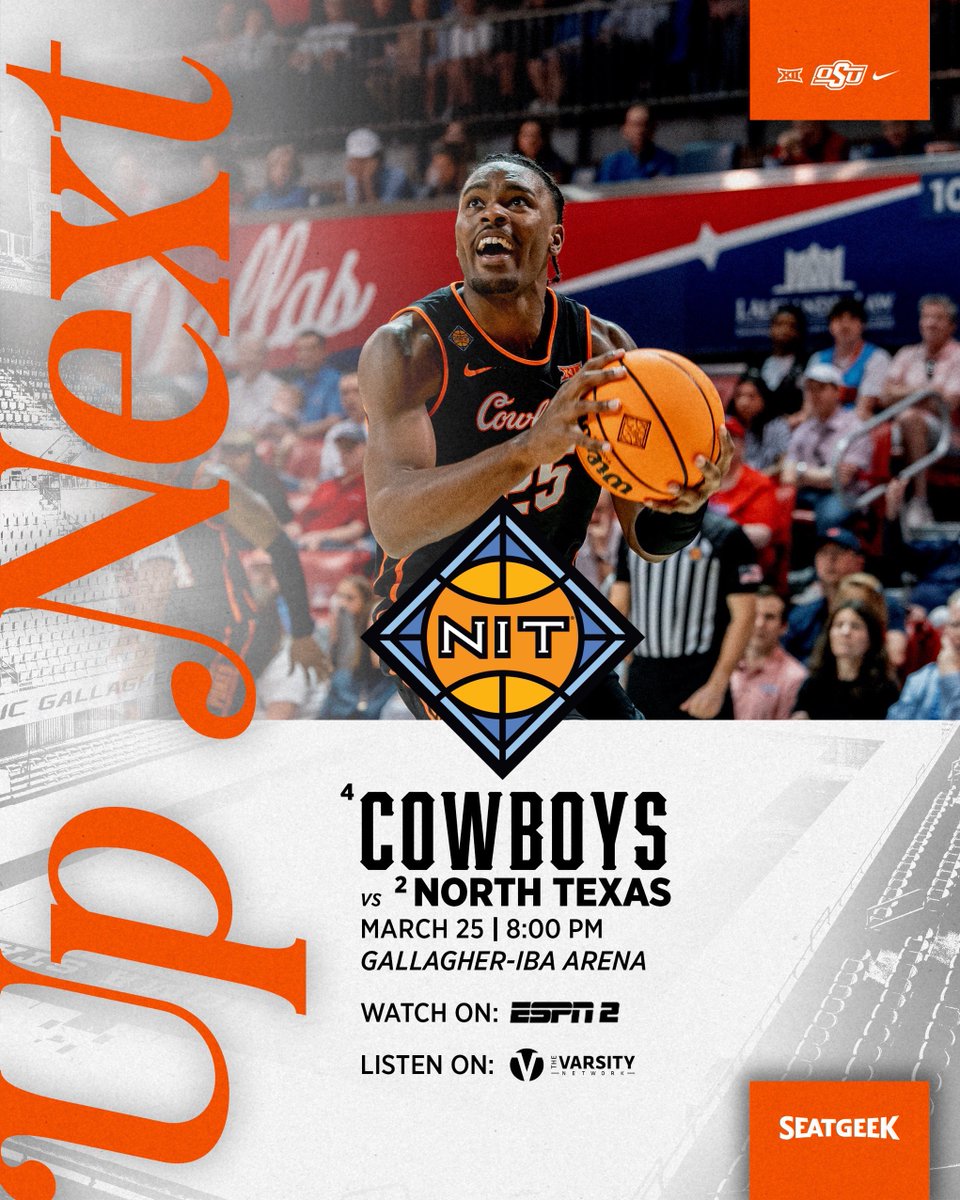 Next Round AT HOME!

See y’all in GIA Tuesday. 

Tickets will be available to purchase starting at 9 am on Monday. #GoPokes