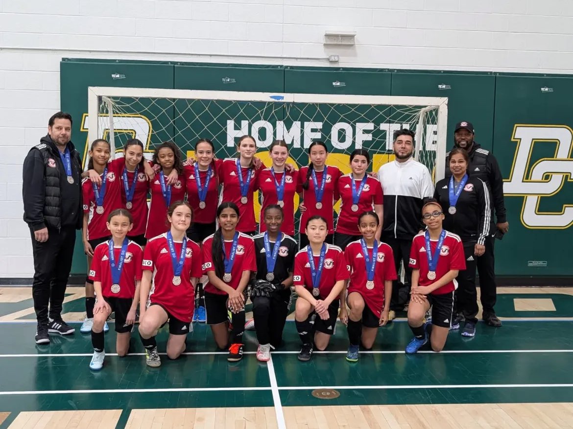 our 2012 girls finished as finalists in the the Ontario Futsal Cup. Congrats Ladies!! #strikerproud 🎉⚽️