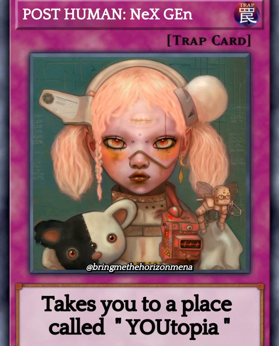 bmthmena's tweet photo. *use this card when you wanna leave earth* ❗️
Follow @bmthmena for more BMTH content 🌟
#bmth #bringmethehorizon #trap #memes #trapcard #yugioh #games #metal #nexgen #explore #posthuman @bmthofficial
are you going to use this card 👀⁉️ https://t.co/9UCnhHDl4z