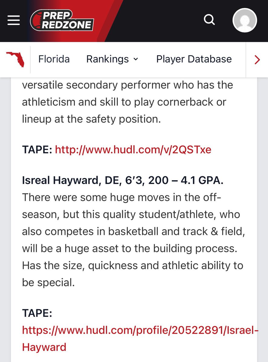 Reggie Hayward (@hayday97) on Twitter photo 🔥🔥 The hard work is bringing opportunity! Let’s exploit what our Heavenly Father has blessed you with.
Keep grinding. Btw <a href="/PrepRedzone/">Prep Redzone 🏈</a> it’s spelled “Israel” and thank you for the awesome write up. 🔥🔥 The hard work is bringing opportunity! Let’s exploit what our Heavenly Father has blessed you with.
Keep grinding. Btw <a href="/PrepRedzone/">Prep Redzone 🏈</a> it’s spelled “Israel” and thank you for the awesome write up.