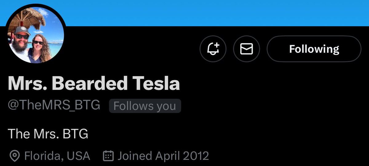 Ladies and gentlemen, we got her! Go follow her, we need more women in the community! <a href="/TheMRS_BTG/">Mrs. Bearded Tesla</a>