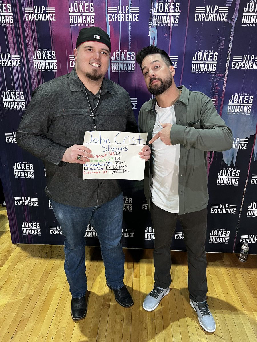 Swiss Roll (@swissrollz43) on Twitter photo If you haven’t seen him already, <a href="/johnbcrist/">John Crist</a> brings it every single night. In your town, or travel to another town, find some way to see this man. Thanks for the amazing show John! If you haven’t seen him already, <a href="/johnbcrist/">John Crist</a> brings it every single night. In your town, or travel to another town, find some way to see this man. Thanks for the amazing show John!