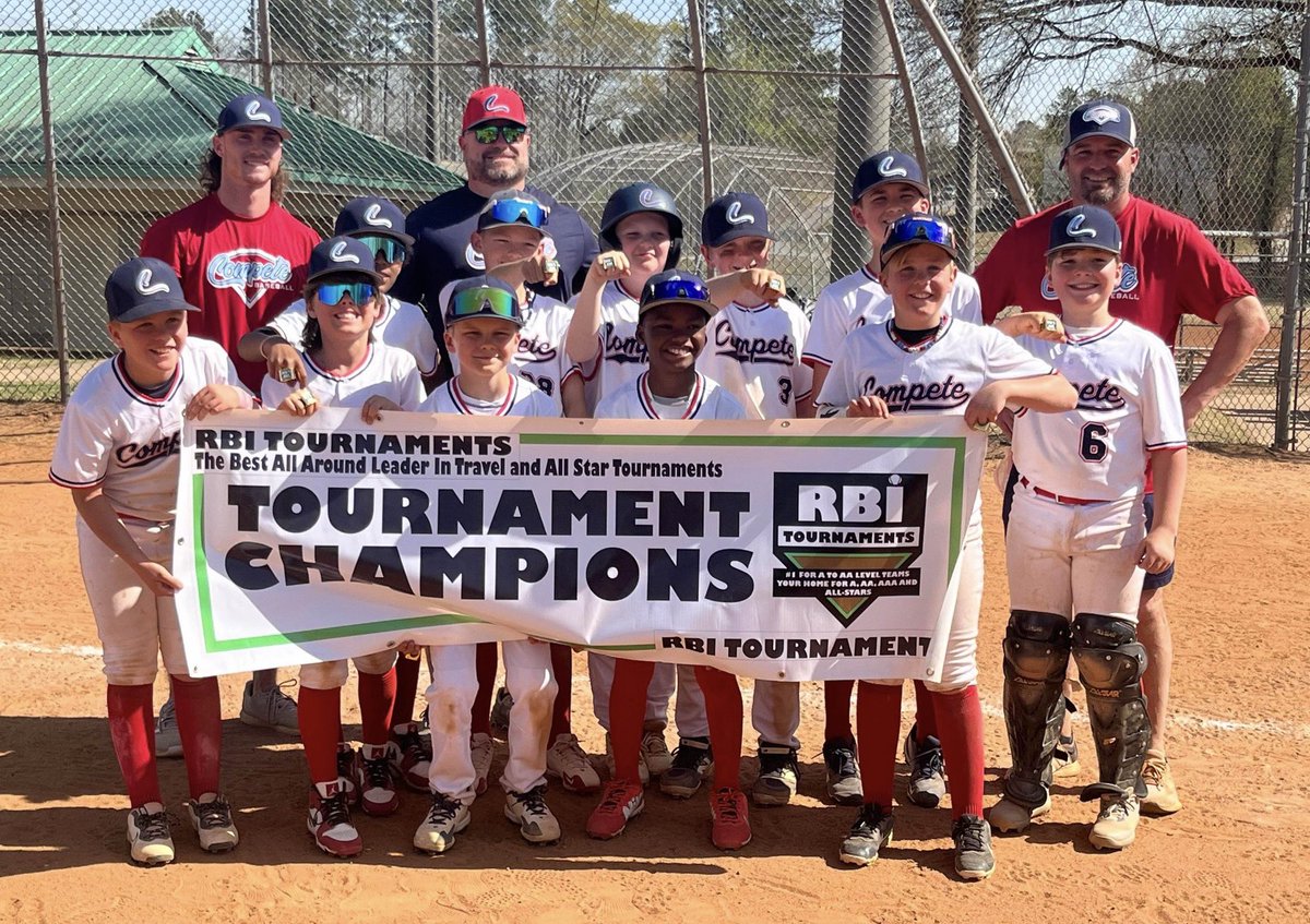 Congrats to Compete 11u on their championship in the RBI Dick’s Sporting Goods Tournament!! Great job players and coaches!! #competebaseball