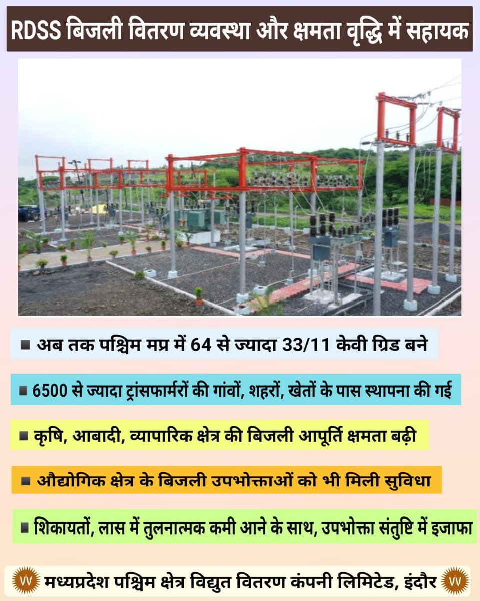 MPEBIndore's tweet image. #RDSSForPowerDistribution #Transformer #ElectricityInfrastructureDevelopment #ElectricityForAll #UninterruptedPowerSupply #Mppkvvcl #MpebIndore #WestDiscom