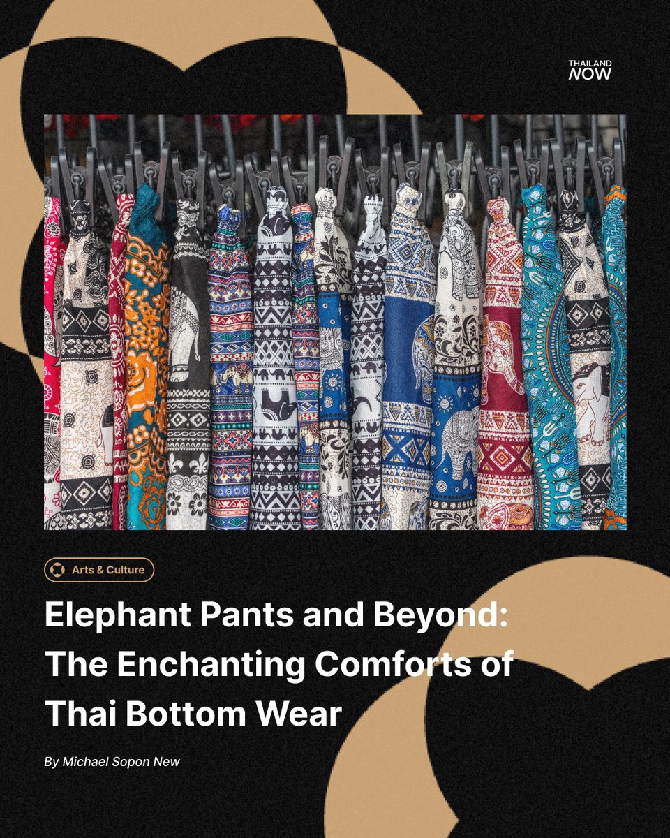 👖🐘 As the weather heats up in Thailand, we're thankful for Thai pants. Whether you're rocking elephant pants or fisherman trousers, Thailand has you covered in the summer 😎: https://t.co/cSfv4PGXPo

#ThailandNOW #elephantpants #thaipants https://t.co/IE7sEwNoQx