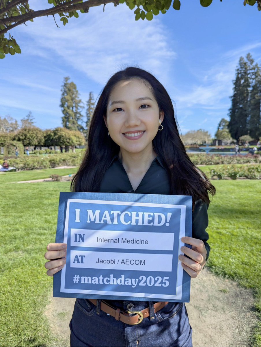 RikaTerashima's tweet image. Thrilled to announce that I’ve matched at Jacobi AECOM for Internal Medicine residency.
Looking forward to this new adventure! 
@JacobiHosp @EinsteinMed #Match2025