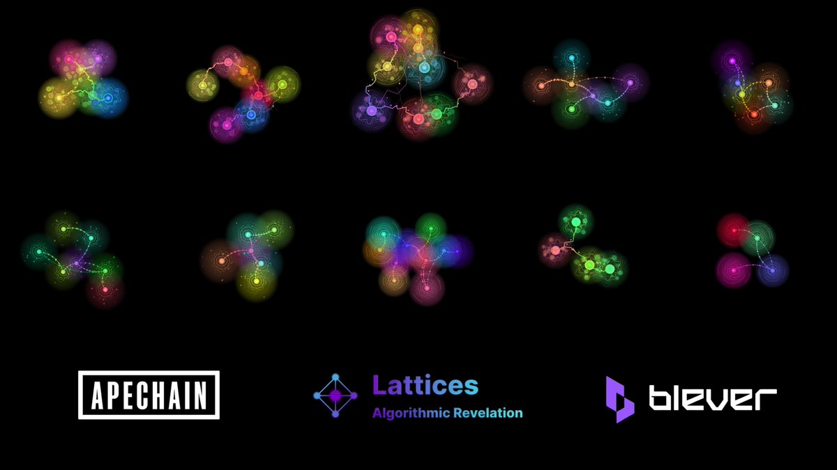 Lattices. Apechain. Blever.

March 29th, Free Mint, 186 Supply 

WL, FCFS, Public

<a href="/kingmeta_/">kingmeta</a> <a href="/apecoin/">ApeCoin</a> <a href="/bleverxyz/">Blever</a> 🤝