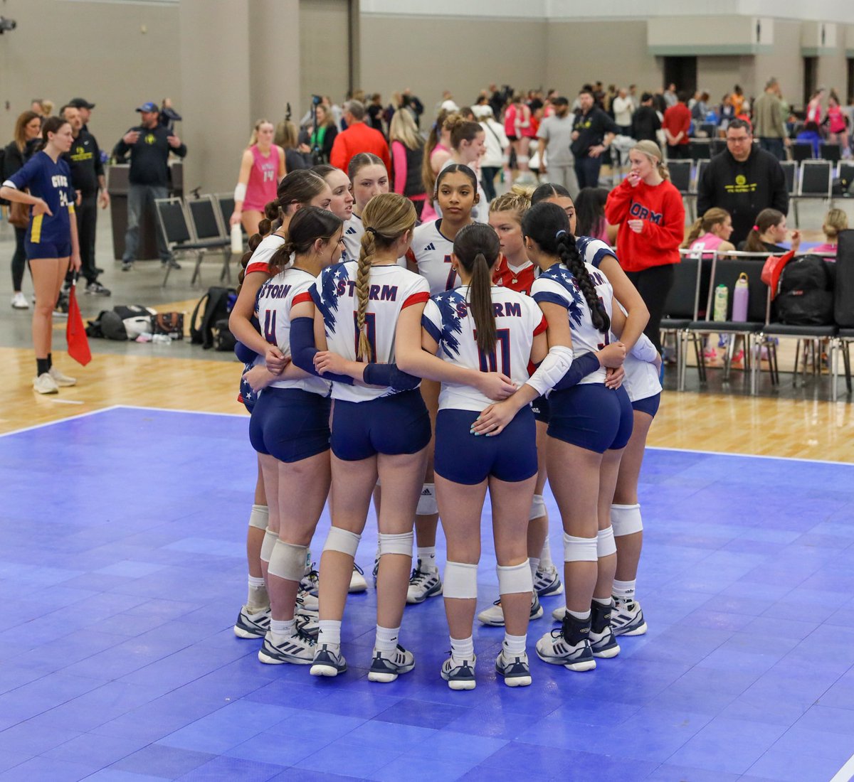 Grace_VB2026's tweet photo. So incredibly proud of us!!💗 We made it to the Elite 8, Top 5 out of 120 teams at MEQ in INDY! https://t.co/Yx7iUrhppz