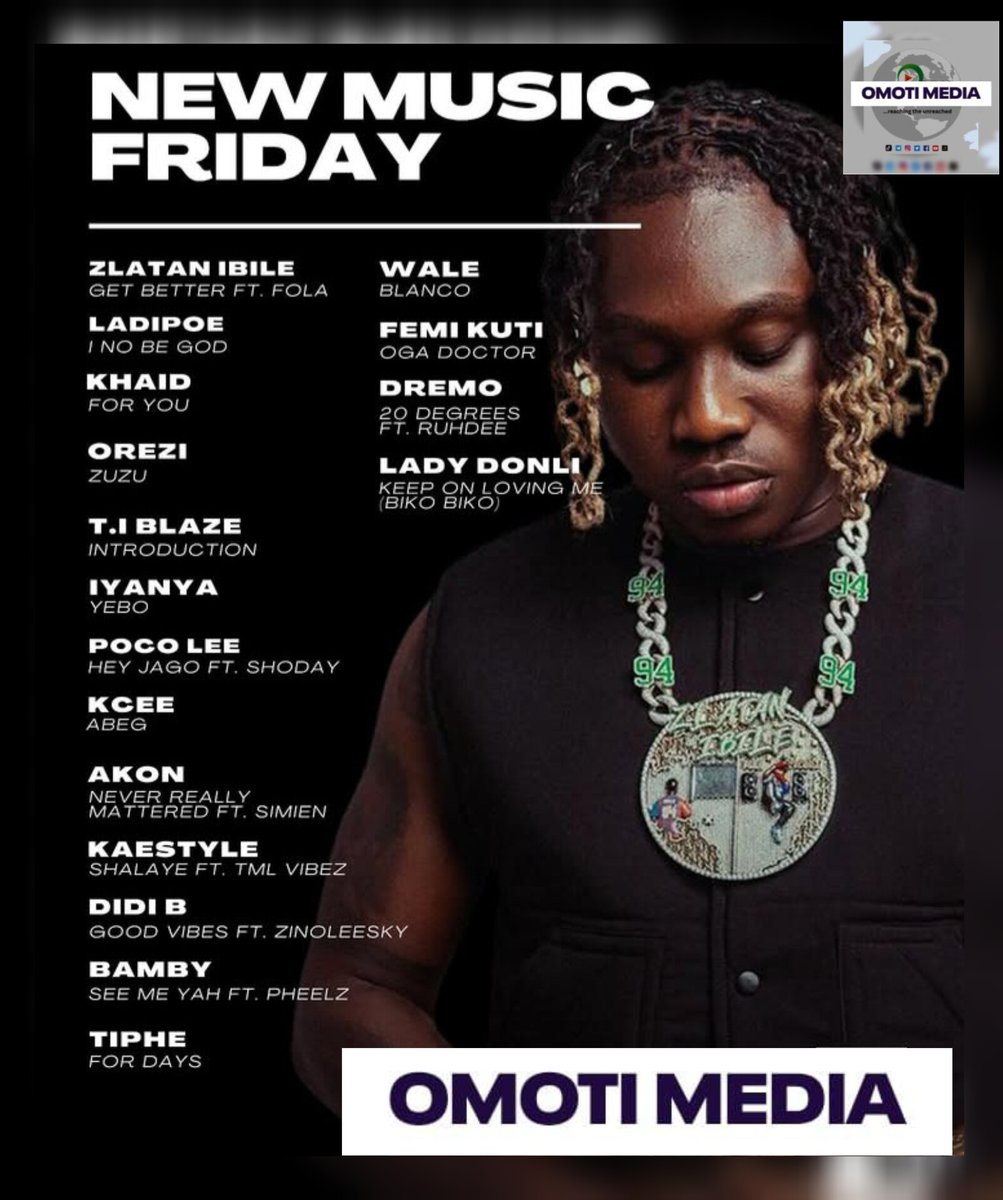 Happy New Week!

Get ready to groove! New music drops THIS FRIDAY!

Stay tuned for the latest update from Omoti Media Music Entertainment!

Watch the space..🚀 #NewMusicAlert #FridayVibes #OmotiMedia #MusicEntertainment