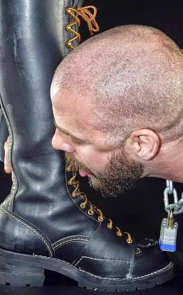 BOOT WORSHIP
The art of licking a Man’s boots.
Slow, reverent, displaying your obeisance.
Absorb yourself in abject veneration. Groveling submisson.

Because one thing is certain.
If your fag lips ever hope to touch His Straight cock—
Worshiping His boots is merely an audition.
