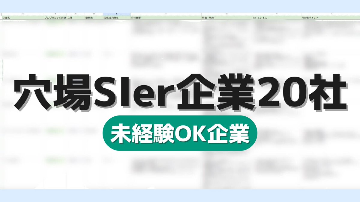 CareerSelect2's tweet photo. SIerを見てる26卒へ

前回の企業リストがかなり反響あったので・・

追加で
穴場SIer企業20社のリスト配布します✨

・未経験OKのSIer企業
・気になる企業があれば選考情報も共有
・3/30までに反応てくれた方のみ配布

このポストを【いいね・RP】でDMします🙆 https://t.co/ORxXVyysii