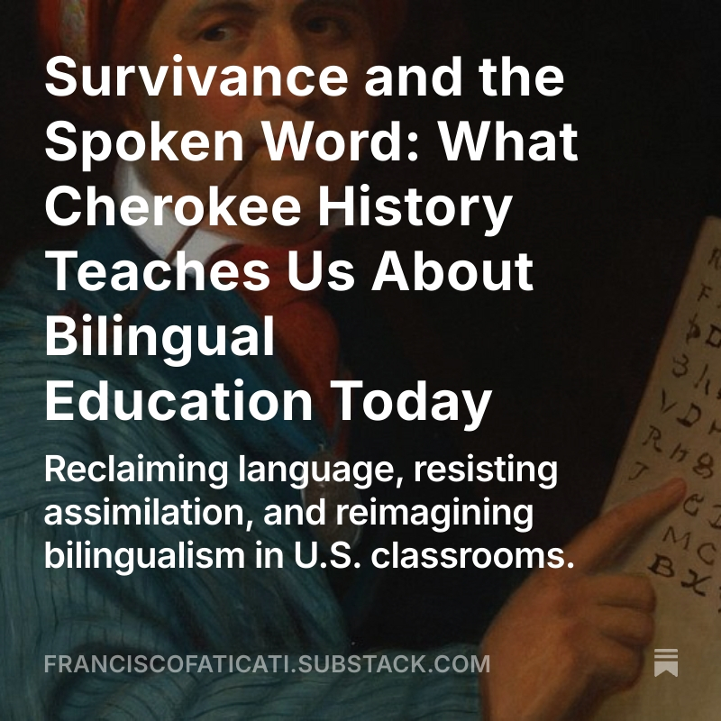 Now more than ever, this matters: “Bilingual education is not a luxury—it’s a right rooted in cultural dignity.” #BilingualEd #LanguageJustice #EducationEquity
open.substack.com/pub/franciscof…