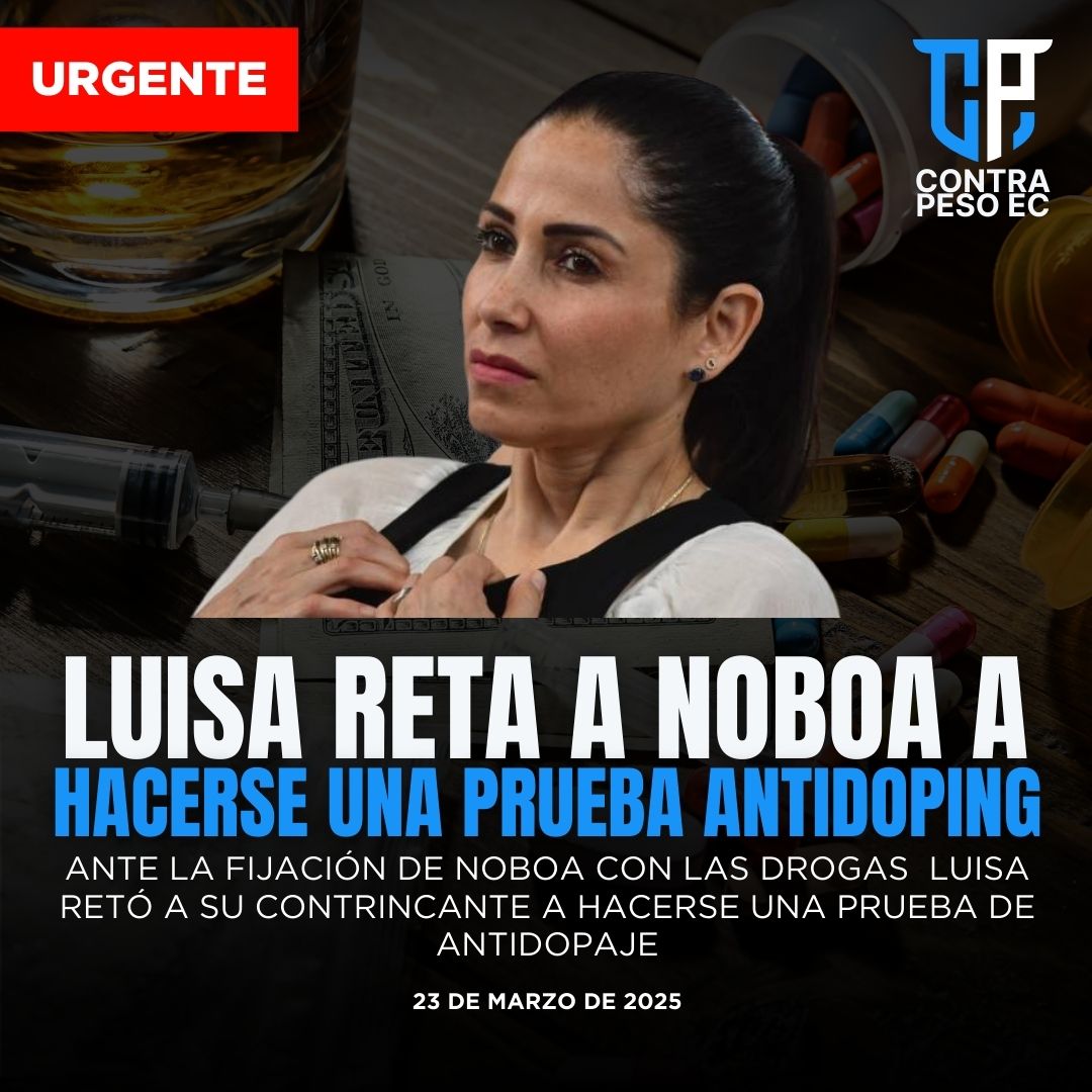 ContraPeso_Ec's tweet image. 🔴#URGENTE‼️ 𝗔𝗟𝗚𝗨𝗜𝗘𝗡 𝗗𝗘 𝗔𝗤𝗨Í 🤫💉Luisa González arremetió contra Daniel Noboa ante su fijación con la tabla de drog4s. #SomosContraPesoEc 🇪🇨
#NoboaNo