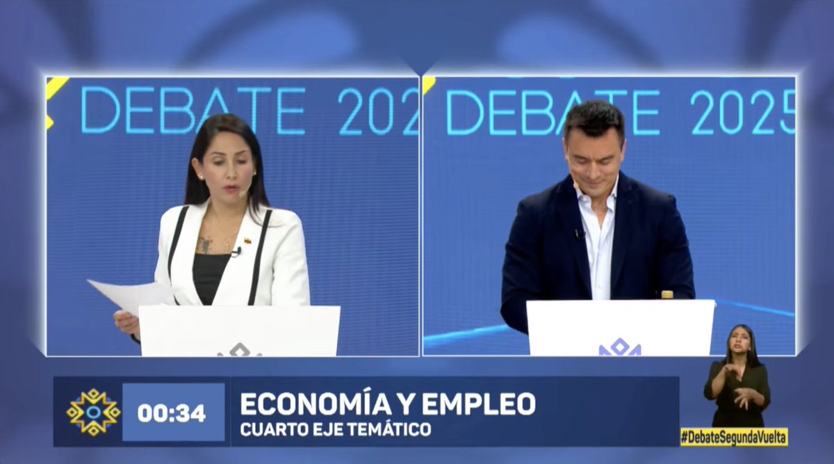 "El caso Olón, Noboa Trading, campo Sacha, todos esos casos vinculados a su familia. eso es corrupción y no se puede crecer cuando hay corrupción", Luisa González.
#EcuadorDebate #DebatePresidencial