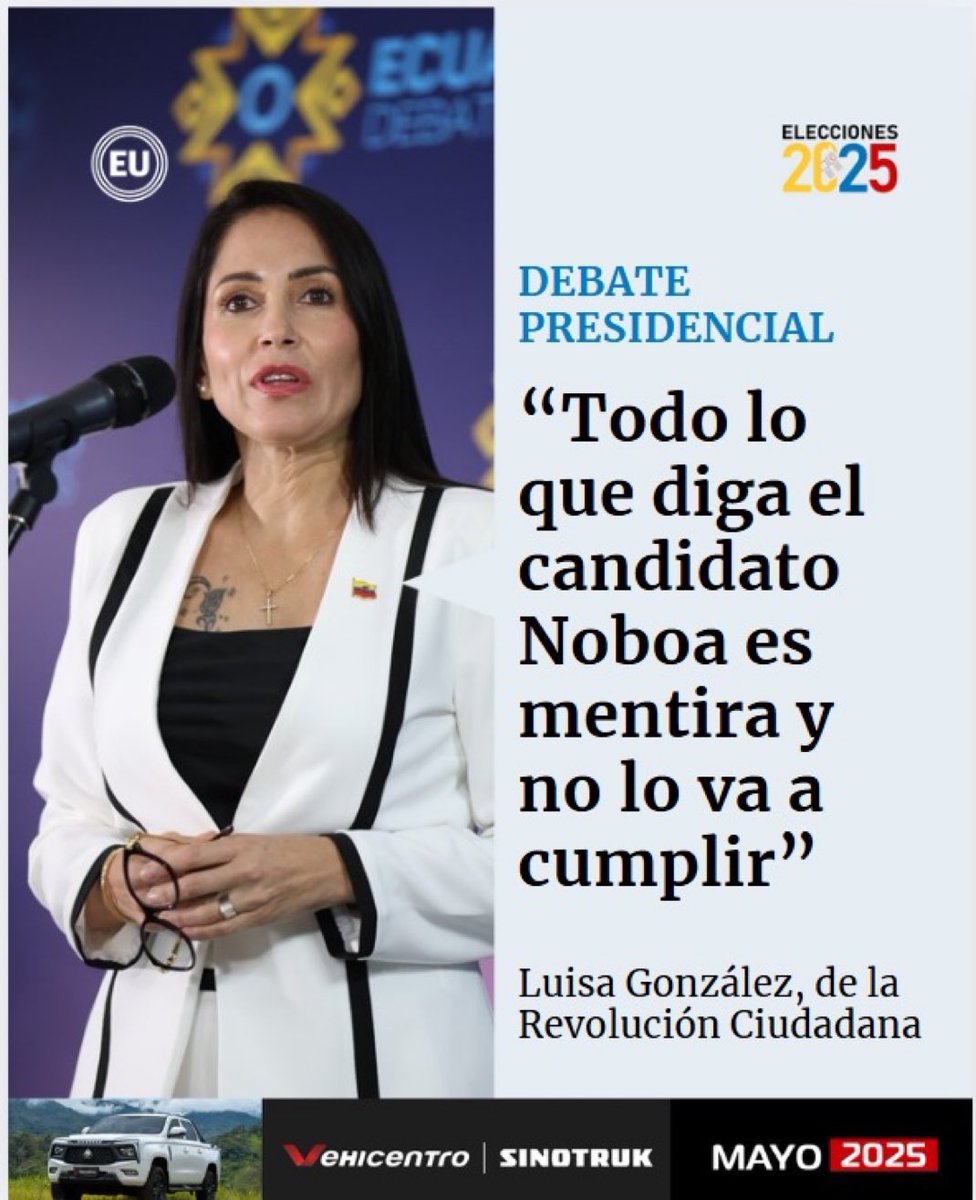 JAVIERPONTON7's tweet photo. LUISA VA GANANDO, PERO VA GANANDO UNA BECA PARA APRENDER ECONOMÍA #EleccionesEcuador2025 #DebatePresidencial https://t.co/OozmwbEqiI