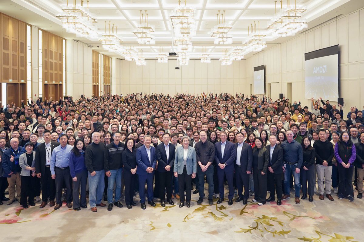 Great week with customers and partners  at our Advancing AI event in Beijing demonstrating AI PCs in action and visiting our <a href="/AMD/">AMD</a> teams in China.