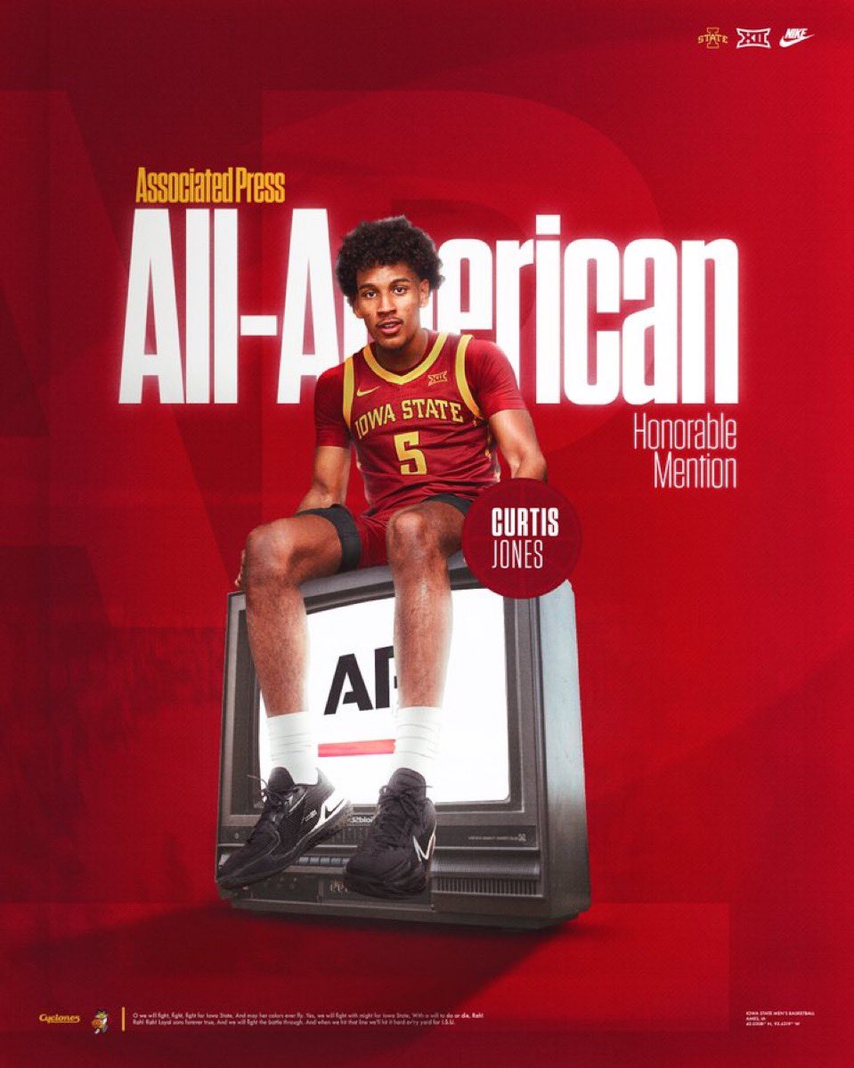 CuJoEnjoyer's tweet image. Thank you @curtis_jones3 for being a Cyclone.

Curtis is the reason I created this account, which made my college experience watching ISU ball a lot more fun.

Thank you for all of the magic you created, with some unforgettable shots and takeovers. ❤️💛🌪️