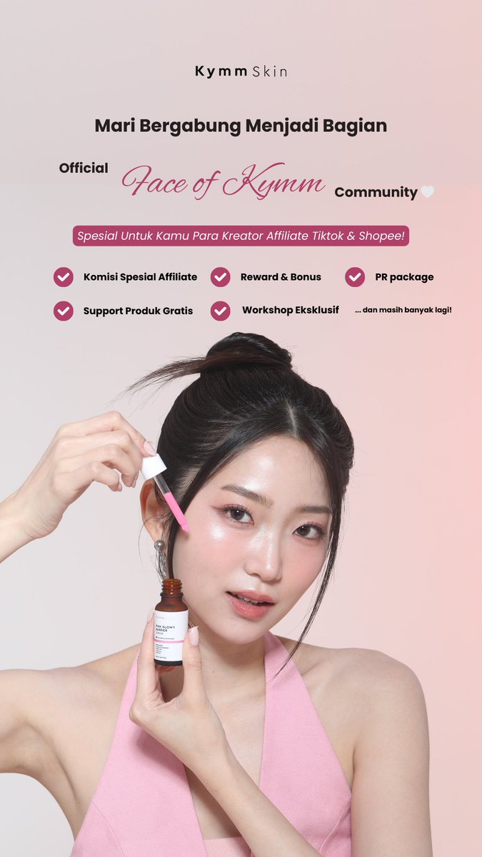 Kamu kreator Affiliate TikTok dan suka bikin konten?

Yuk gabung jadi bagian dari Face Of Kymm Community! ✨

Ada banyak manfaat yang bisa kamu dapetin loh, mulai dari komisi spesial sampai free sampel produk, dll! 🫶

Untuk join, bisa isi form berikut: tinyurl.com/JoinFaceOfKymm…