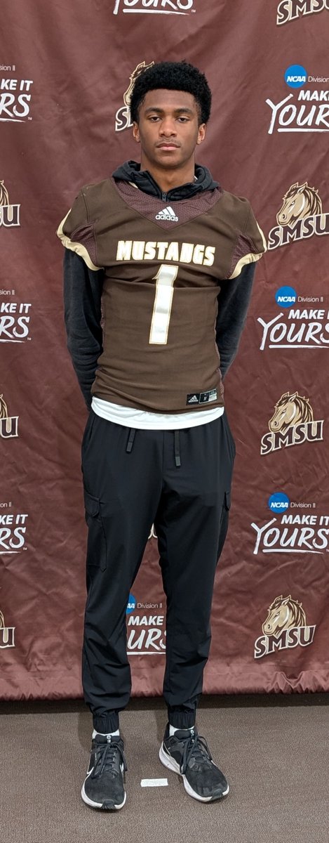 Isaiah Wyatt (@isaiahwyatt80) on Twitter photo Thanks for a Great Junior Day on Friday <a href="/SMSUfootball/">SMSU Football</a>! <a href="/CoachBull16/">Levi Bullerman</a> <a href="/CoachB_U/">Brady Underwood</a> <a href="/CoachUnderwood/">Brad Underwood</a>
Had a great time touring the facilities and learning about Mustang Football! Thanks for a Great Junior Day on Friday <a href="/SMSUfootball/">SMSU Football</a>! <a href="/CoachBull16/">Levi Bullerman</a> <a href="/CoachB_U/">Brady Underwood</a> <a href="/CoachUnderwood/">Brad Underwood</a>
Had a great time touring the facilities and learning about Mustang Football!