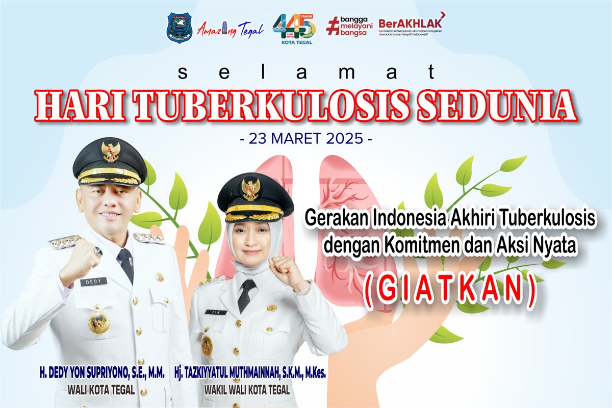 Selamat Hari Tuberkulosis Sedunia
23 Maret 2025

#pemkottegal #kotategal