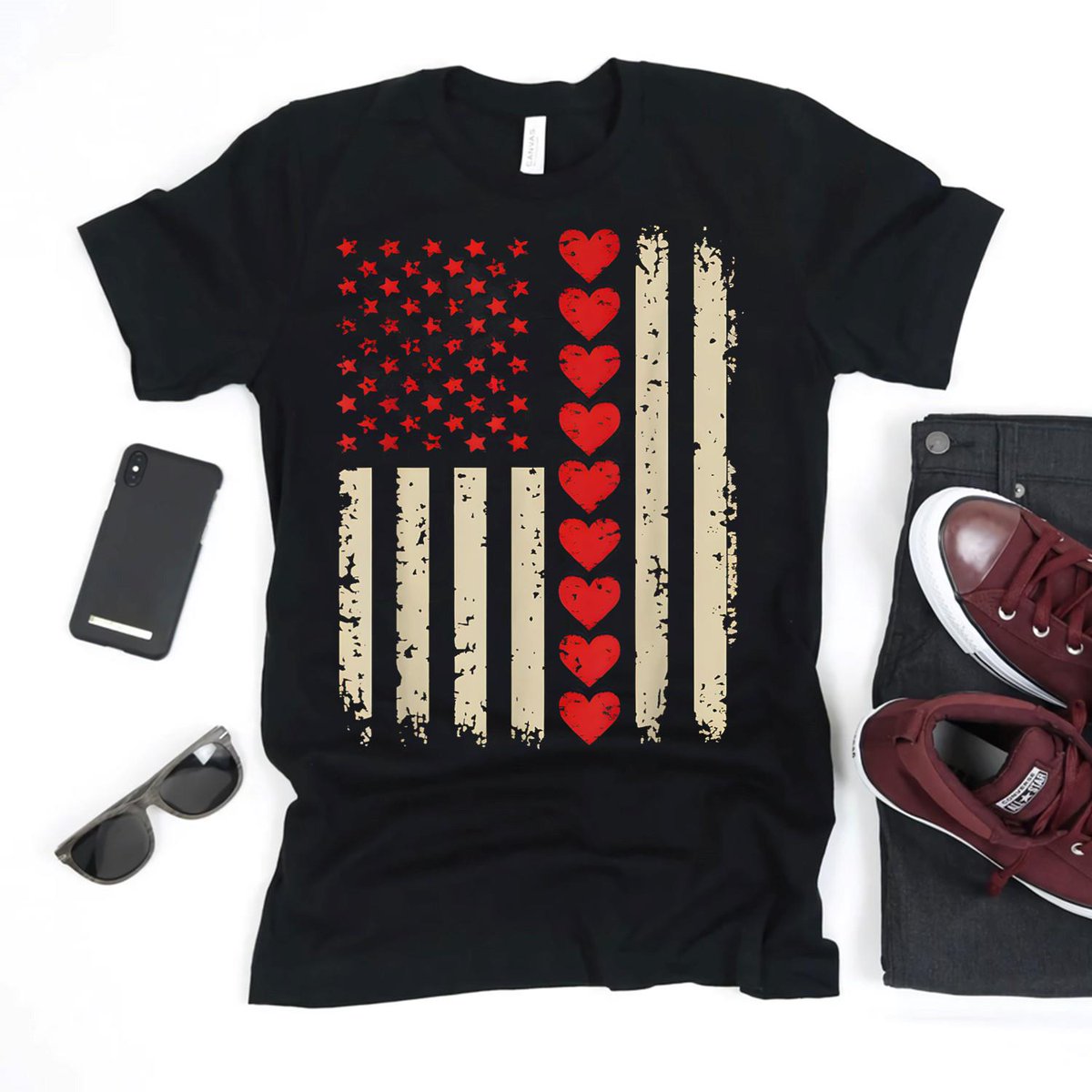 bunkerdonshop's tweet photo. Vintage Valentines Day American Flag Hearts T-Shirt Shirt

https://t.co/rTf7MddAam

#Bunkerdonshop #ValentinesDayShirt #VintageValentine #AmericanFlagHeart #HeartTee #LoveUSA #PatrioticLove #ValentineOutfit #USAValentine #CuteValentinesTee #VintageStyleShirt #ValentinesDay2025 https://t.co/bylH9IsogH
