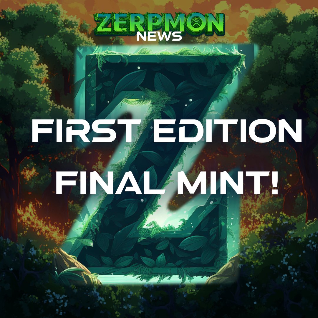 📣 Zerpmon Evolved Mint Opens Tomorrow!

This is your last chance to mint a First Edition Zerpmon Evolved on The Root Network!

It’s also your final chance to get one at mint price (50 XRP) — much cheaper than secondary (if you can even find one — there’s only one listed right