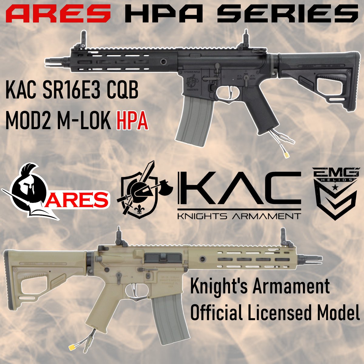 ARES X EMG X KAC SR-16E3 MOD2 M-LOK デザートカラー *日本仕様