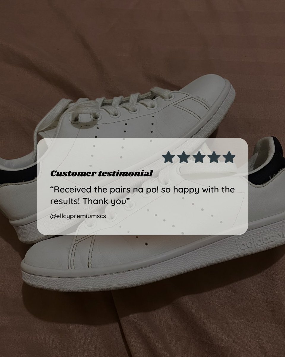 ellcypremiumscs's tweet image. Fresh kicks, premium care. ✨
Thank you for trusting @ellcypremiumscs!

#SneakerCare #CleanKicks #ellcypremiumscs #ShoeCleaningPH