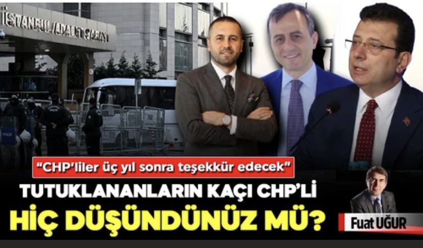 “CHP’LİLER ÜÇ YIL SONRA TEŞEKKÜR EDECEK” 
Tutuklananların kaçı CHP’li hiç düşündünüz mü?
👇👇👇
Bu sözlerin sahibi, CHP’de çok üst düzeylerde görev yapmış eski milletvekili ama halen aktif partili bir isim.
Daha çok şey söyledi, hepsini yazdım. 
CHP tabanının kirli işlere