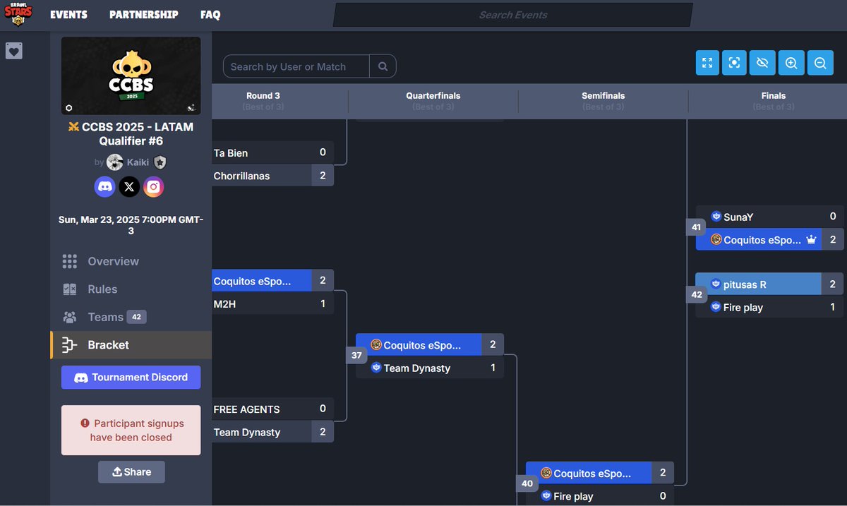 Victoria en el último Clasificatorio, no nos sirve para nada por no jugar los anteriores 5, pero ganamos a 2 de los que si quedaron en Top 8 en Tabla. 
<a href="/Daidotebs/">Daidote</a> <a href="/Rouuu0303/">Rodrigo</a> <a href="/Benjami34242060/">benjita_xx</a> <a href="/Dave20_CQ/">Dave 🧢</a>  Good Job!