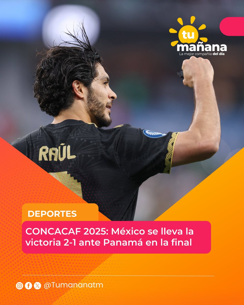 ¡Un partido emocionante hasta el final! ⚽ México se impuso 2-1 en la gran final, pero Panamá dejó todo en la cancha y nos hizo sentir orgullosos.