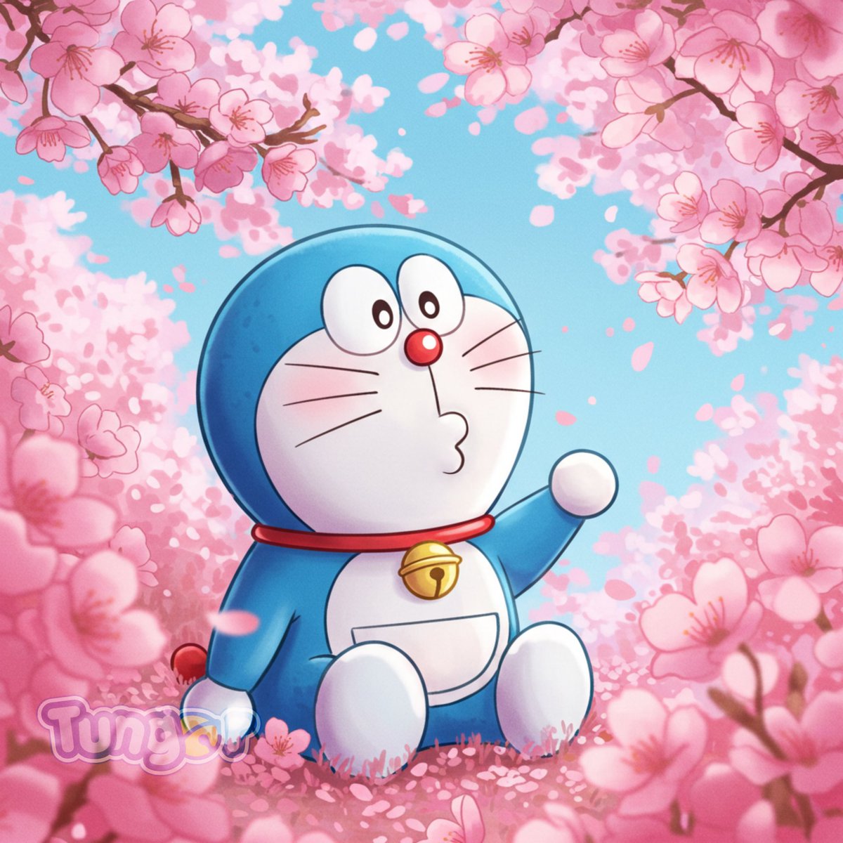 Today march 24, Sakura are in full bloom in many places across