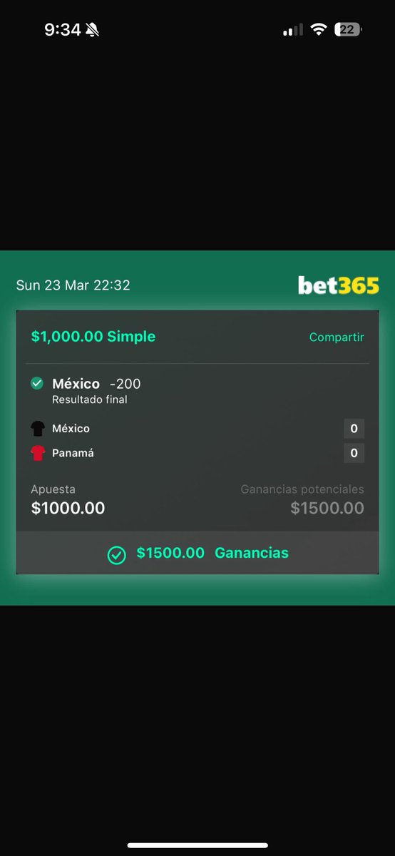 PicksRocko's tweet photo. Se ganó hoy confiando en México llevamos buenos días en el grupo 🔥🔥🔥
#Parley #ApuestasDeportivas #apuestasonline #ApuestasGratis #Mexico #nba #futbol #Pick #Deportes #ingresos #jugadasencillas #sencilla #apuestas #Deportes #casino @bet365 #casinoonline https://t.co/SsdydKw36N