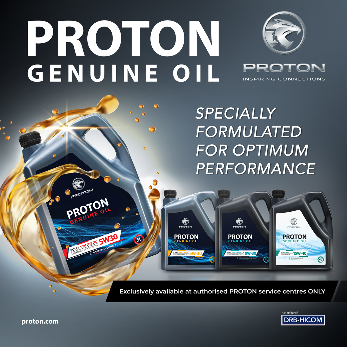 ProtonProAuto's tweet photo. Get the best protection for your Proton!​
Proton Genuine Oil (PGO) is specially
formulated to provide superior engine protection
so that your Proton always delivers superior fuel
efficiency and optimum performance.​
Now available at all authorised Proton service
centres https://t.co/z2dPyzSM9s