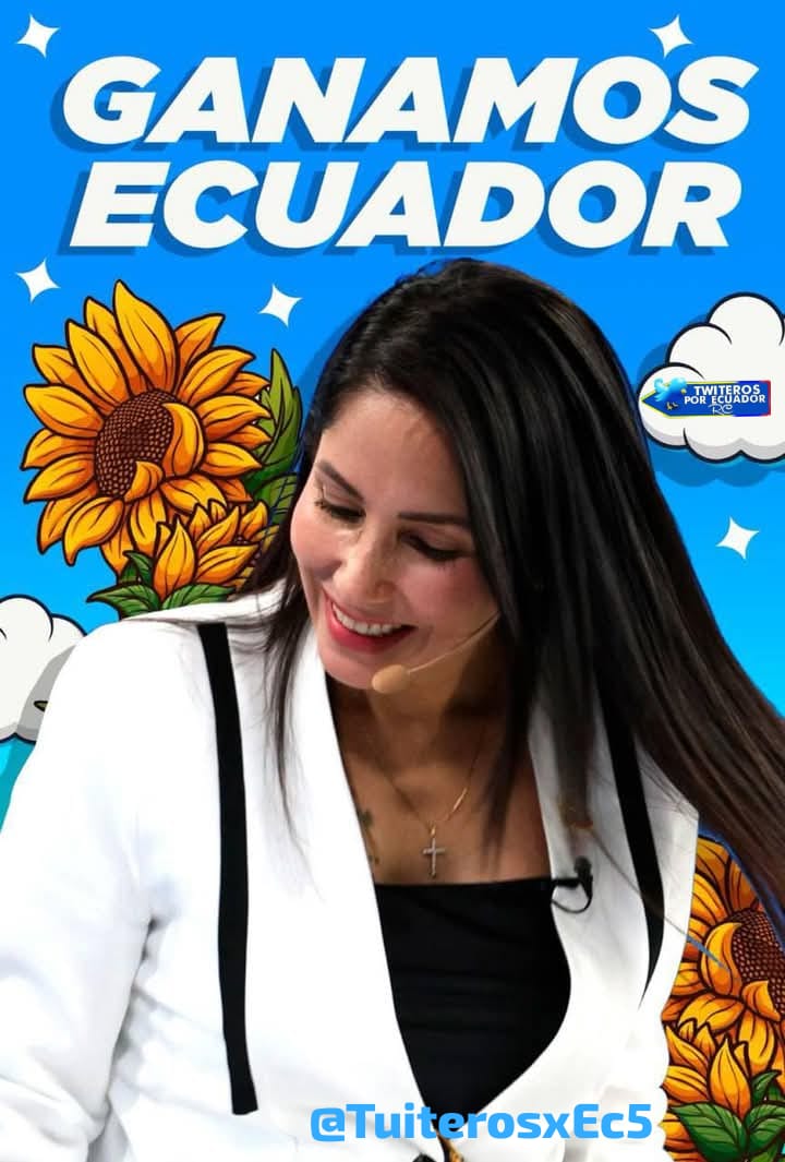 NancyCh1574's tweet photo. #LuisaPresidenta
@LuisaGonzalezEc
@RC5Oficial
@TuiterosxEc5 @ManzuGo71 @TuiterosChimbo1 @TuiterosLagoAgr @TuiterosRcPich @TuiterosTungura @LosRc537324 @fau71602 @PorAzuay @twiterosrc @Geoova11 @MilagroTwiteros @LuchaporEcuador @SiOchenta @LQCLv2023 @TwitJipijapa @LosRc537324 https://t.co/Y6jIFIf8C6