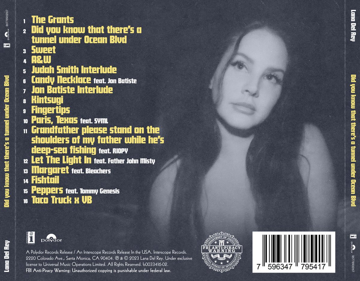 2 years ago today, Lana Del Rey released ‘Did you know that there’s a tunnel under Ocean Blvd.’