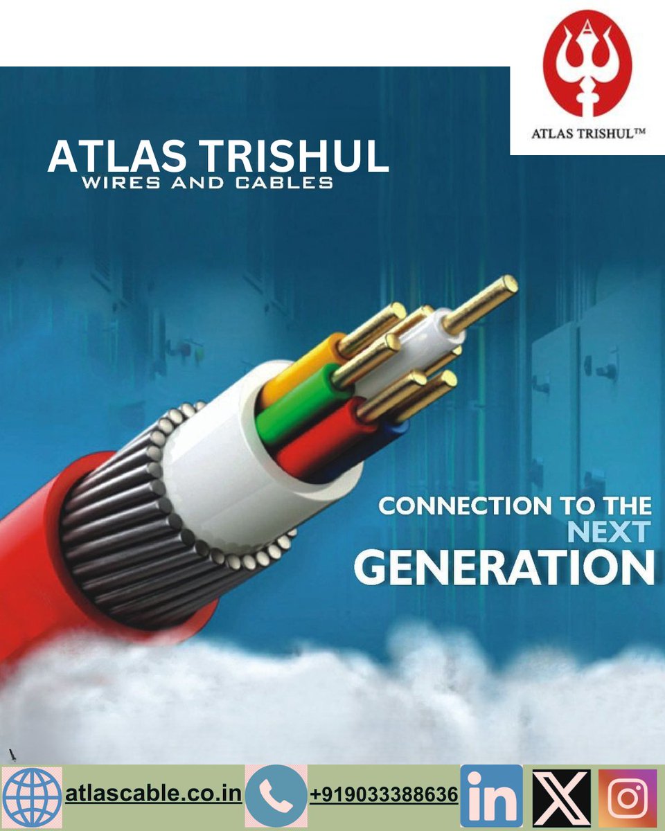 🚀 Upgrade to the Next Generation with Atlas Trishul Wires &amp; Cables! 🚀
✅ Superior Quality.
✅ Advanced Engineering.
✅ Trusted by Professionals.
Join the revolution in power transmission! ⚡