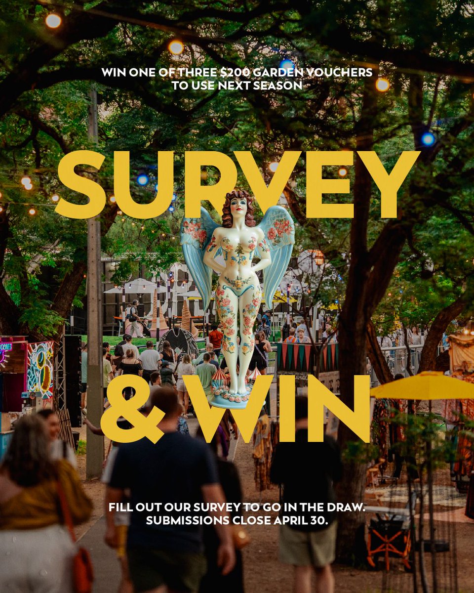 𝙎𝙪𝙧𝙫𝙚𝙮 𝙖𝙣𝙙 𝙒𝙞𝙣 | We want to hear from you about everything you loved, to things we could do better next season.

Complete our survey and you could WIN one of 3 $200 Garden Vouchers to use in 2026. Simply fill out our survey to go in the draw→ buff.ly/pKCX3zZ