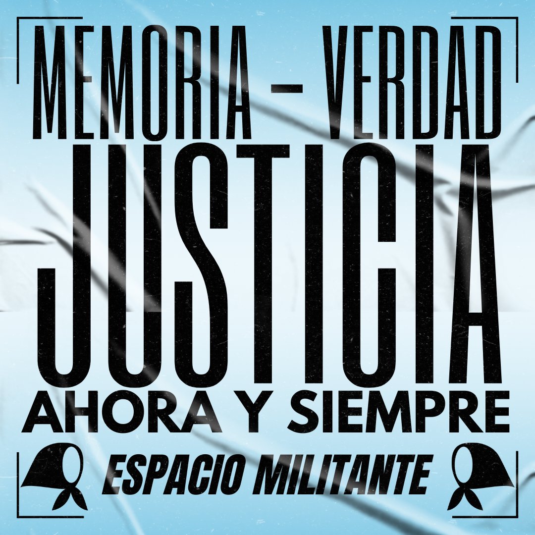 ✌🏽No olvidamos / No perdonamos / No nos reconciliamos

#MemoriaVerdadyJusticia 
#AhoraySiempre